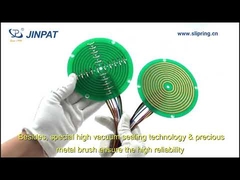 ফ্ল্যাট টাইপ রুটিং ৫এ সহ ২ সার্কিটের কেবল রিলের জন্য প্যানকেক স্লিপ রিং